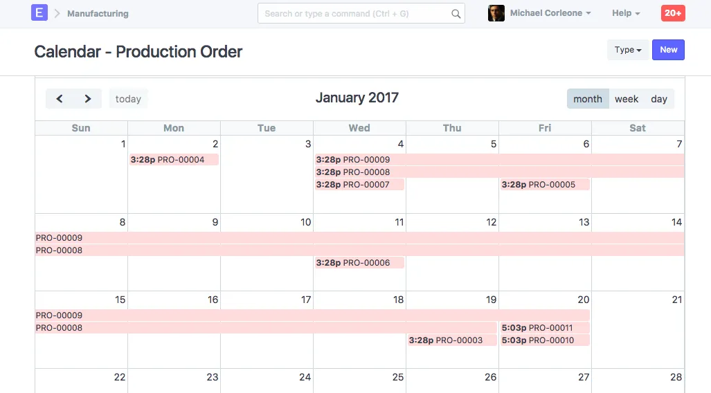 Capacity Planning based on Work Order